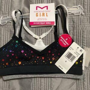 Maidenform Big Girls 3-pc. Bralette NWT Size Small